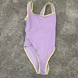 LainSnow Lavender and Lemon One Piece Swimsuit